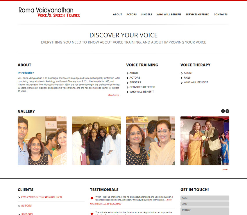 Voice Trainer (Rama Vaidyanathan)